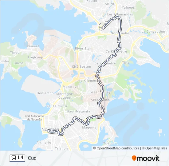 L4 Bus Line Map