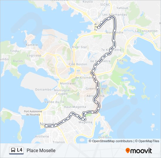 L4 bus Line Map