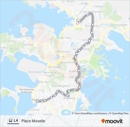 L4 Bus Line Map
