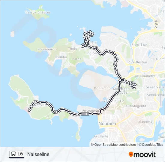L6 Bus Line Map