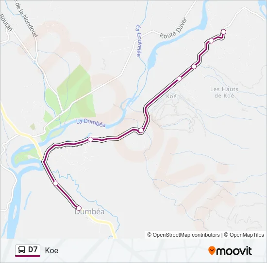 D7 Bus Line Map