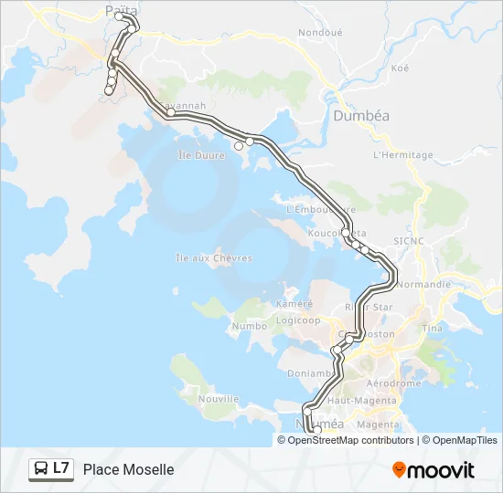 L7 Bus Line Map