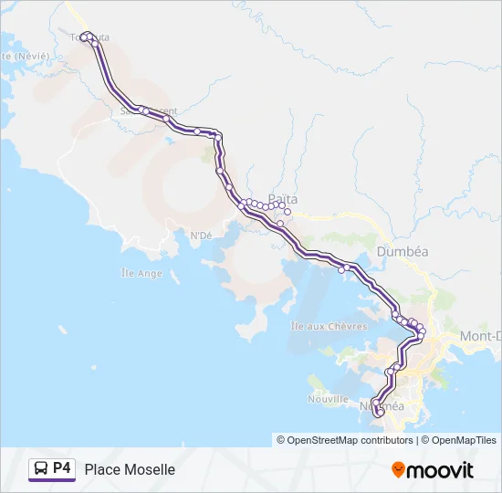 P4 Bus Line Map