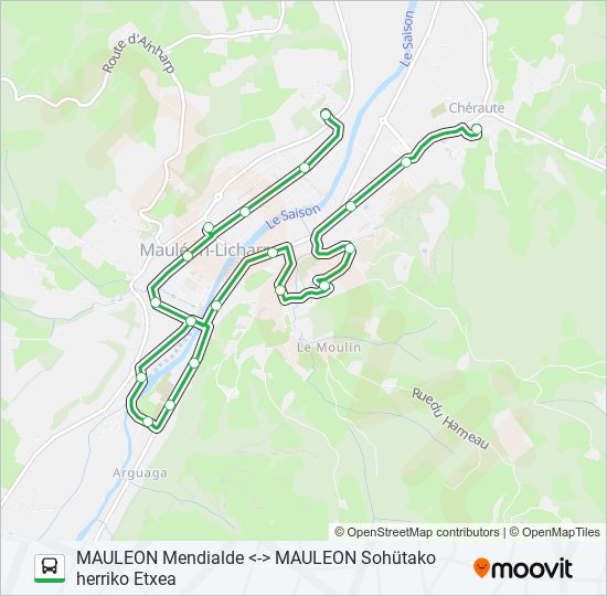 Mapa de 53 PROXI'BUS de autobús