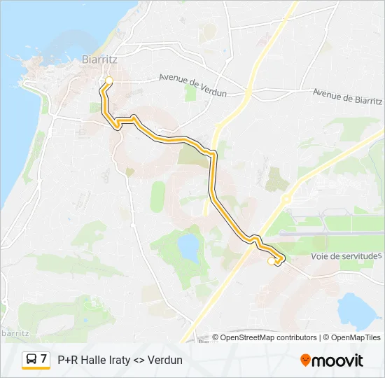 7 Bus Line Map