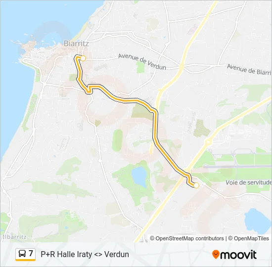 7 Bus Line Map