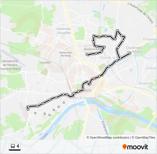 4 Bus Line Map