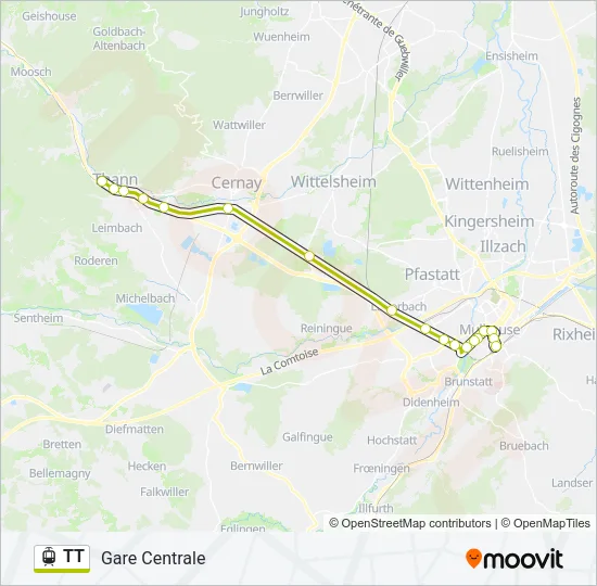 TT Light Rail Line Map