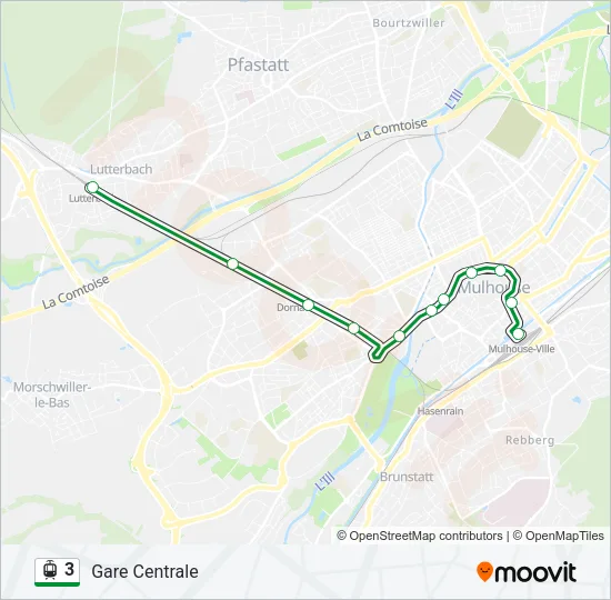 3 Light Rail Line Map