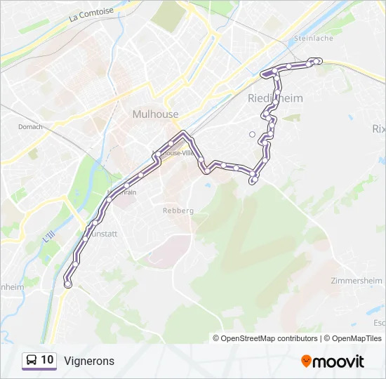 10 Bus Line Map