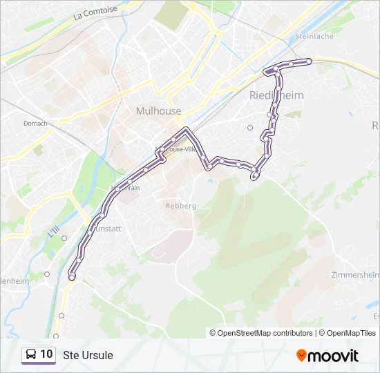 10 Bus Line Map