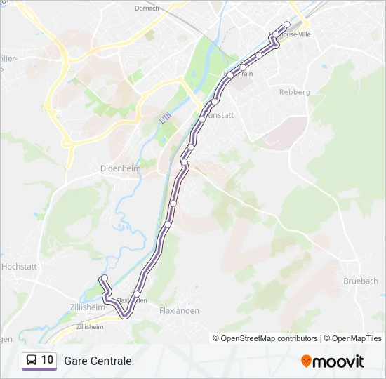 10 Bus Line Map