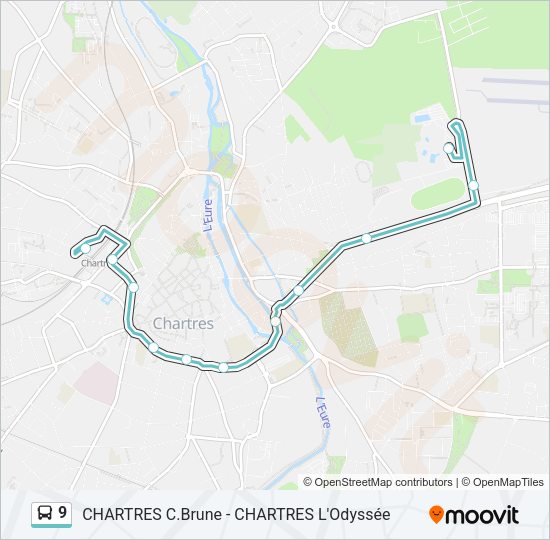 9 Bus Line Map