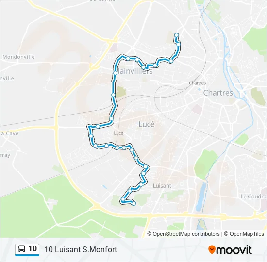 10 Bus Line Map