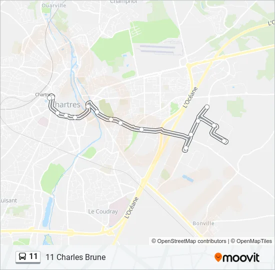 11 Bus Line Map