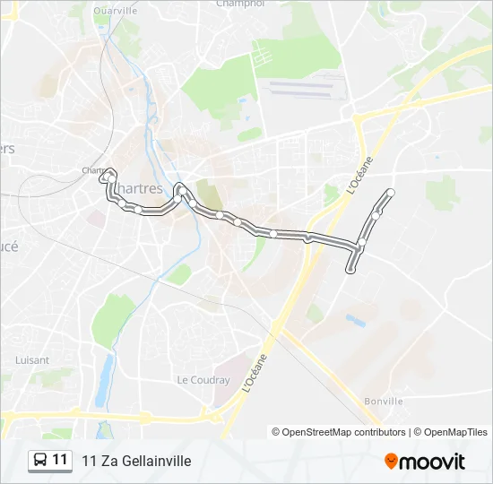 11 Bus Line Map