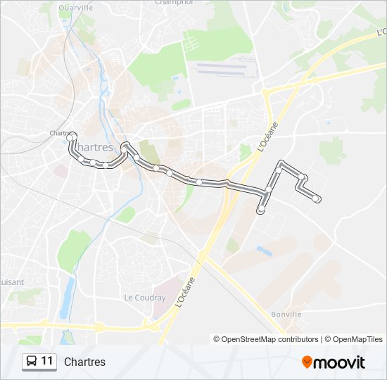 11 Bus Line Map