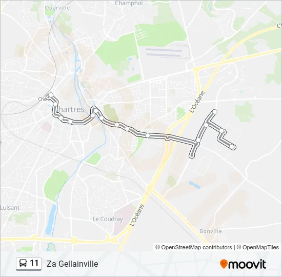 11 Bus Line Map