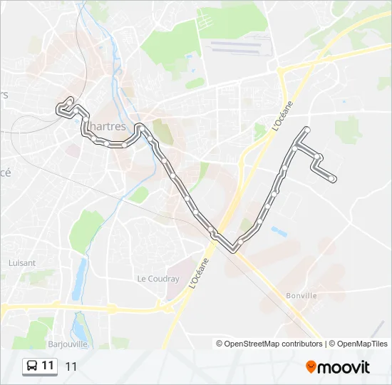 11 Bus Line Map