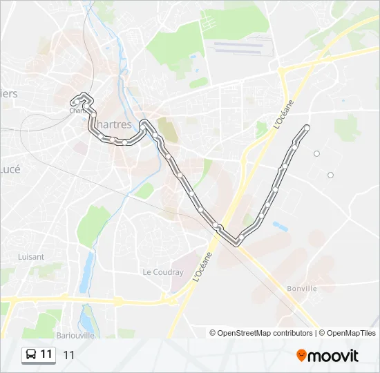11 Bus Line Map