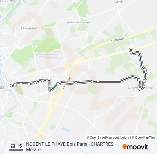 15 Bus Line Map