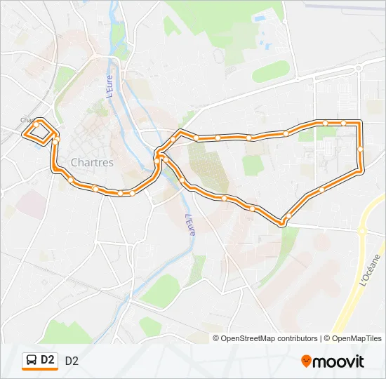 D2 Bus Line Map