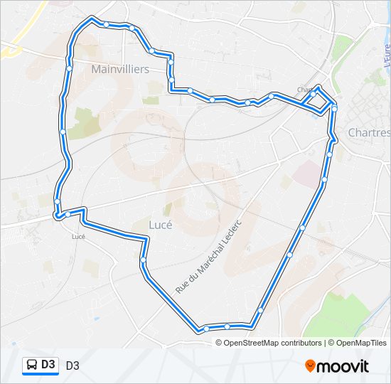 D3 Bus Line Map
