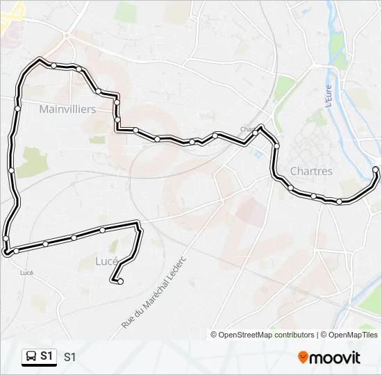 S1 Bus Line Map