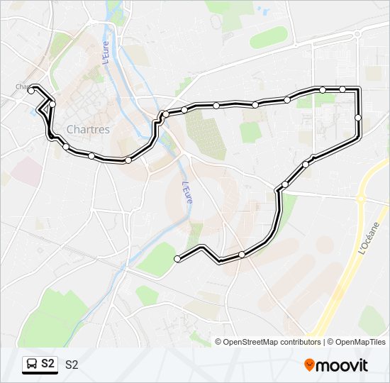 S2 Bus Line Map