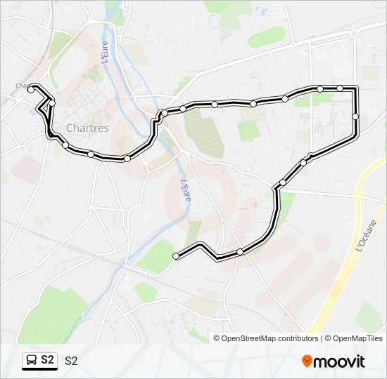 S2 Bus Line Map