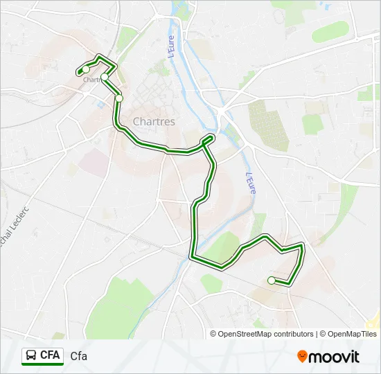 Mapa de CFA de autobús