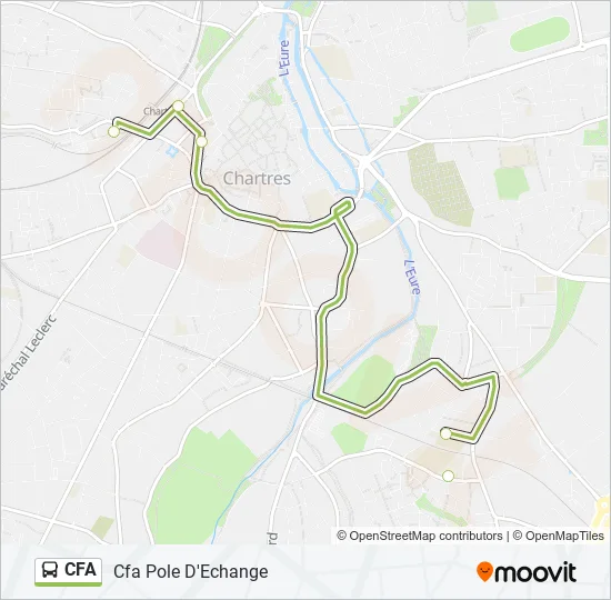 CFA Bus Line Map