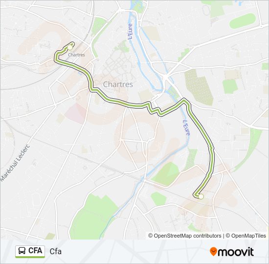 CFA Bus Line Map