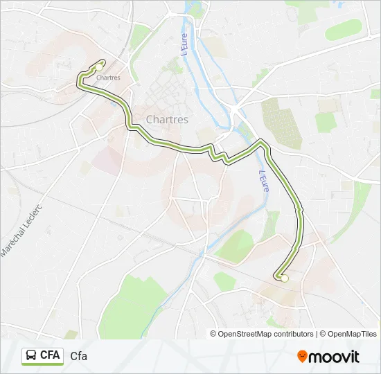 CFA Bus Line Map
