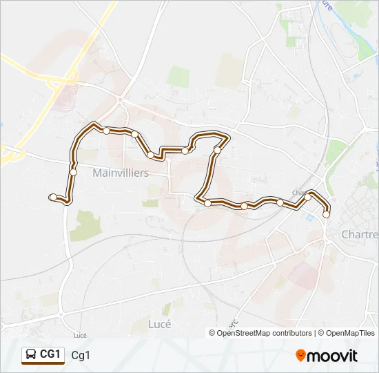 CG1 Bus Line Map