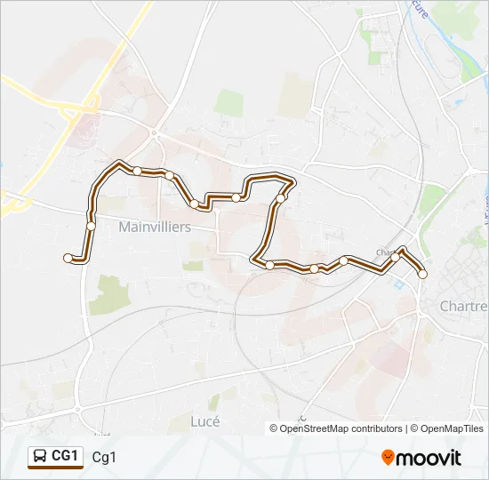 CG1 Bus Line Map