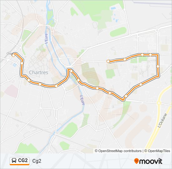 CG2 Bus Line Map