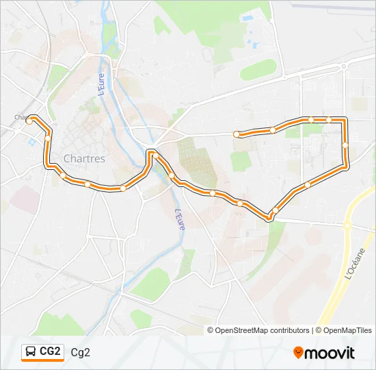 CG2 Bus Line Map