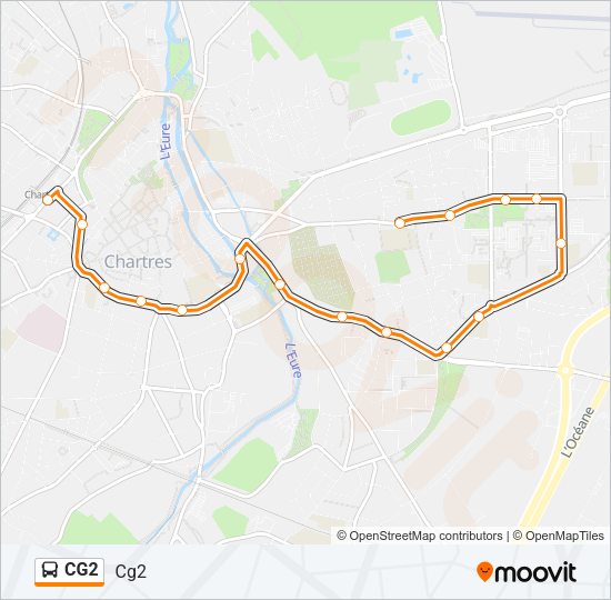 CG2 Bus Line Map