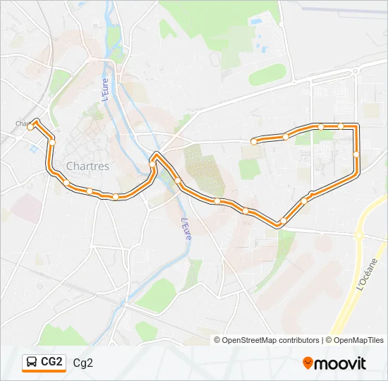 CG2 Bus Line Map