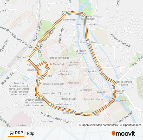 RDP Bus Line Map