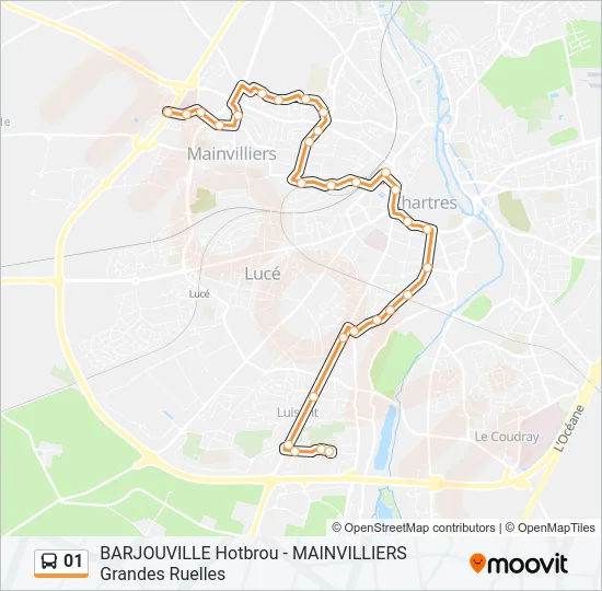 Plan de la ligne 01 de 