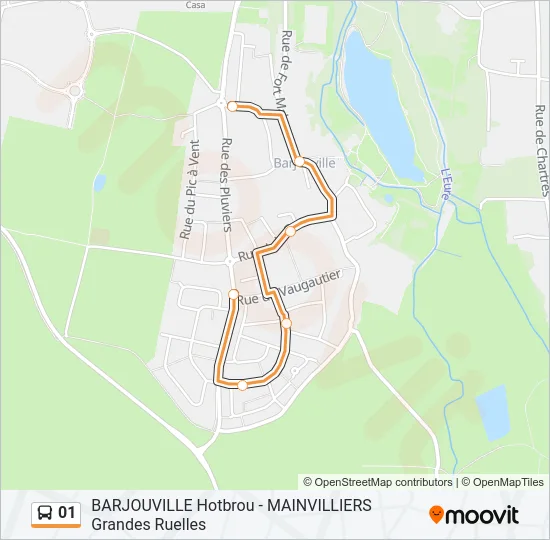 Plan de la ligne 01 de 