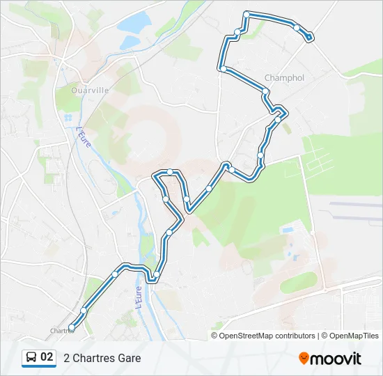 Plan de la ligne 02 de 