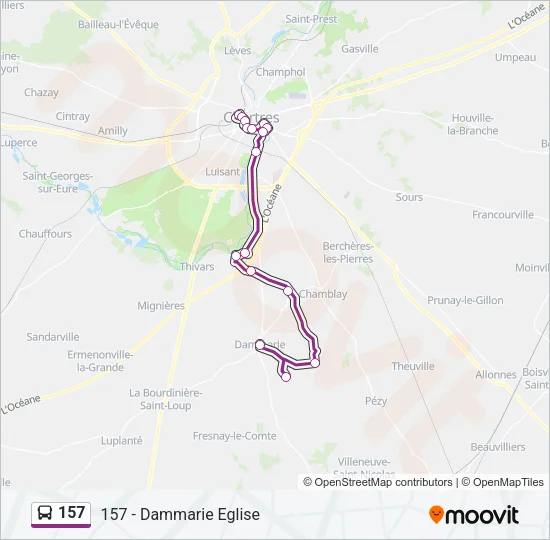 157  Line Map