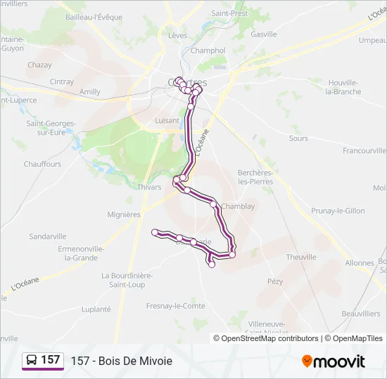 157  Line Map