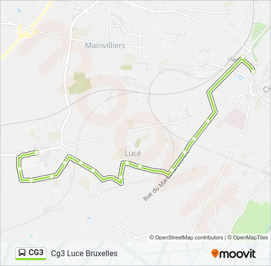Plan de la ligne CG3 de 