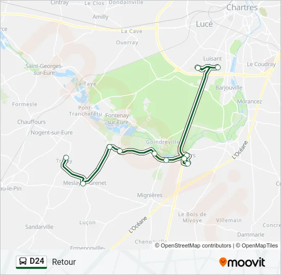 Plan de la ligne D24 de 