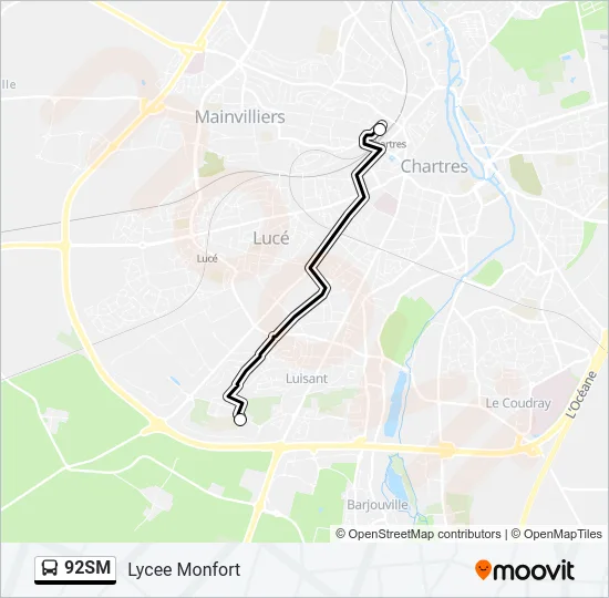92SM  Line Map