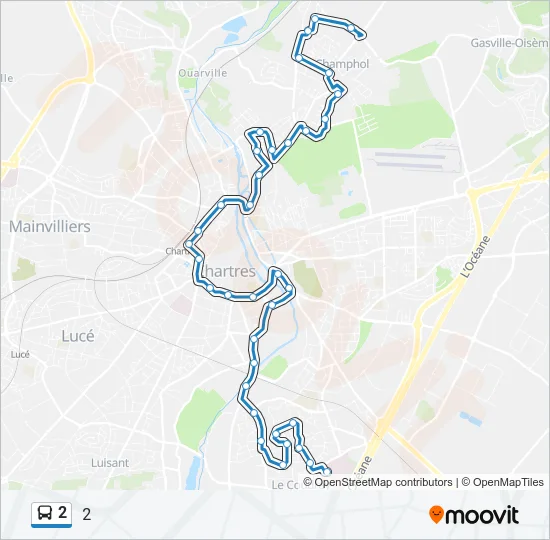2 Bus Line Map